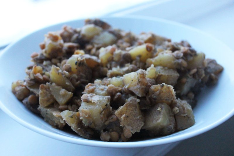 Dijon Lentils & Potatoes