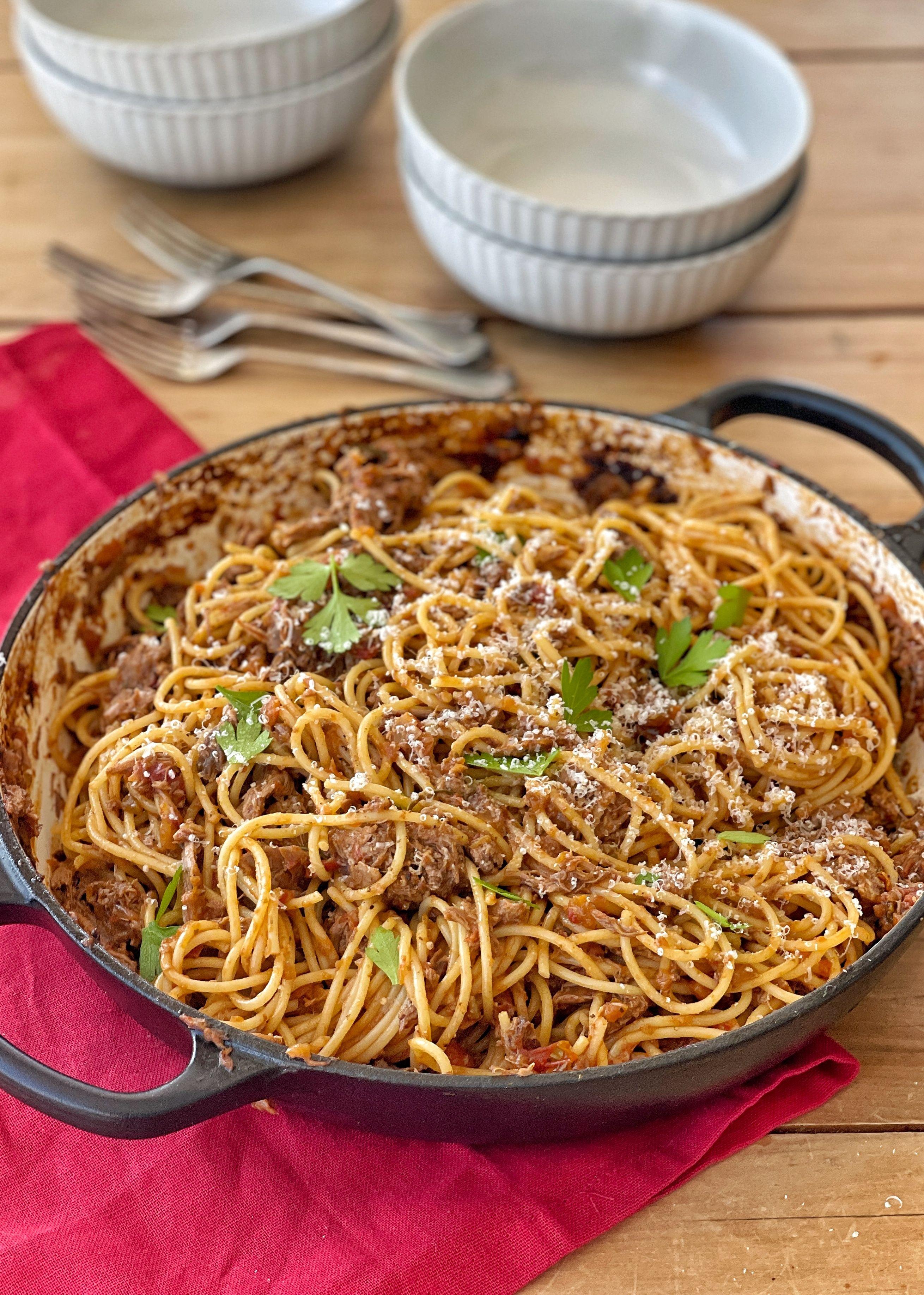 Spaghetti Ragu Red Lamb Ragu with Spaghetti | CookPlan