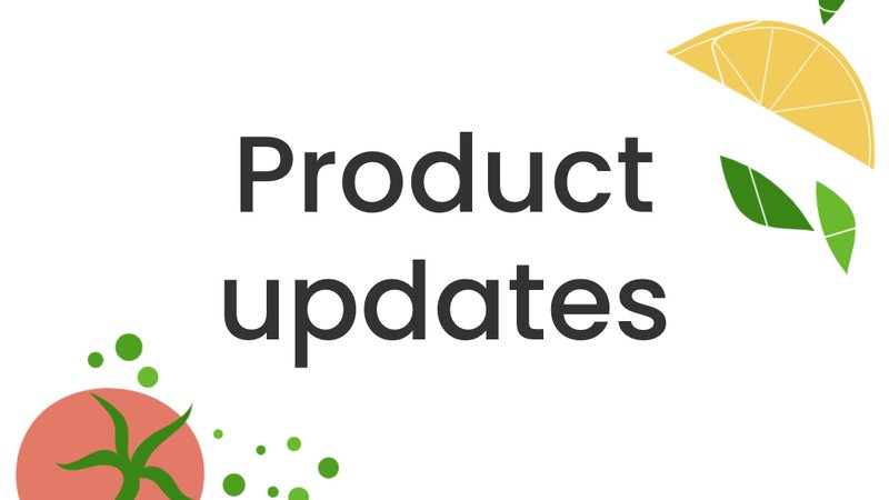 Product updates: Meal plan images, Recipe cards