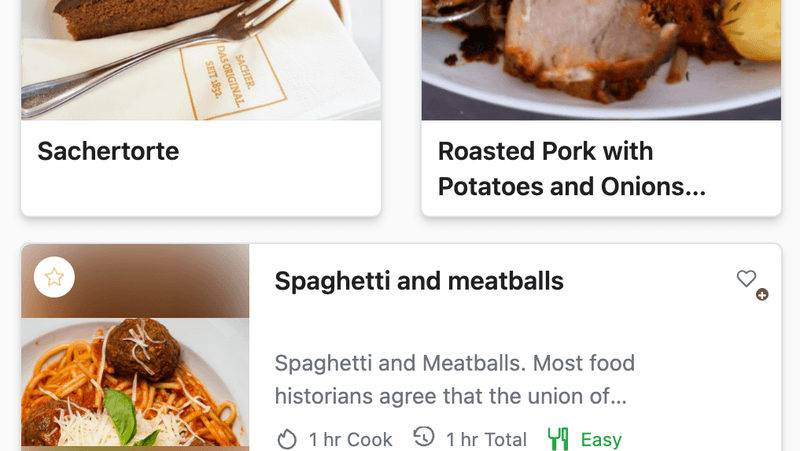 Customize your recipe card layout for library grids