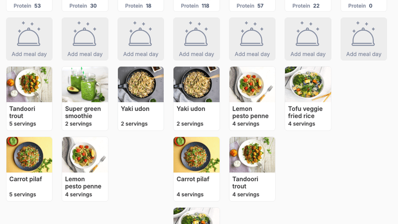 Weekly Meal Plan Grid for Easy Planning