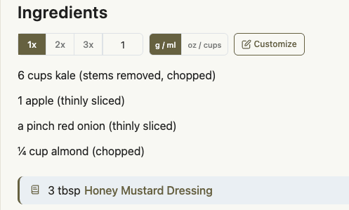 Component recipes: build once, reuse everywhere