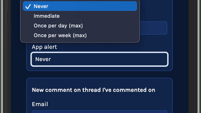 New feature: Email and in-app notifications to increase engagement with members