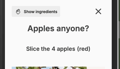 Product updates: Cooking mode