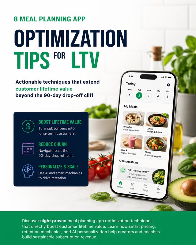 8 Meal Planning App Optimization Tips for LTV