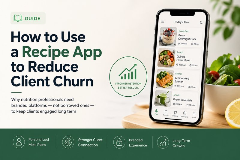 How to Use a Recipe App to Reduce Client Churn